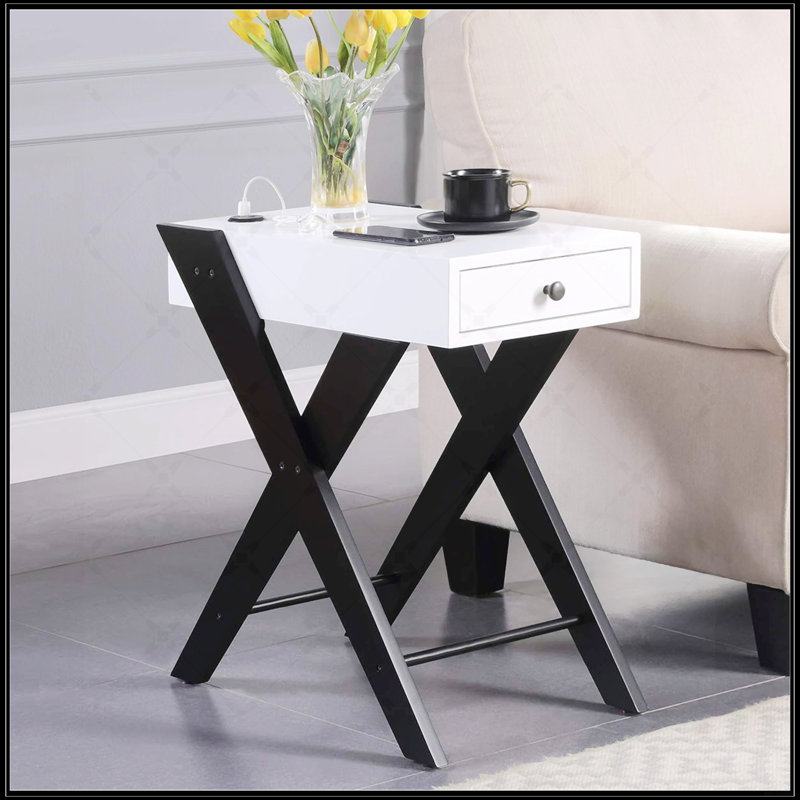 Accent Table With USB Charging Dock