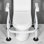 Toilet Safety Frames, Adjustable Height Toilet Safety Rails with Anti-Slip Large Suction Cups Fit for Most Toilet, Heavy Duty 150KG Commodes Rails for Elderly Adults Senior Disabled