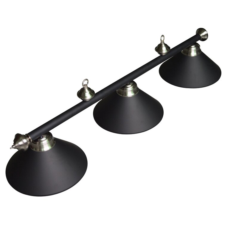3 - Light Black Pool Table Lights Pendant