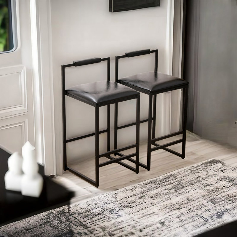 Melsa Counter Stool with Metal Frame