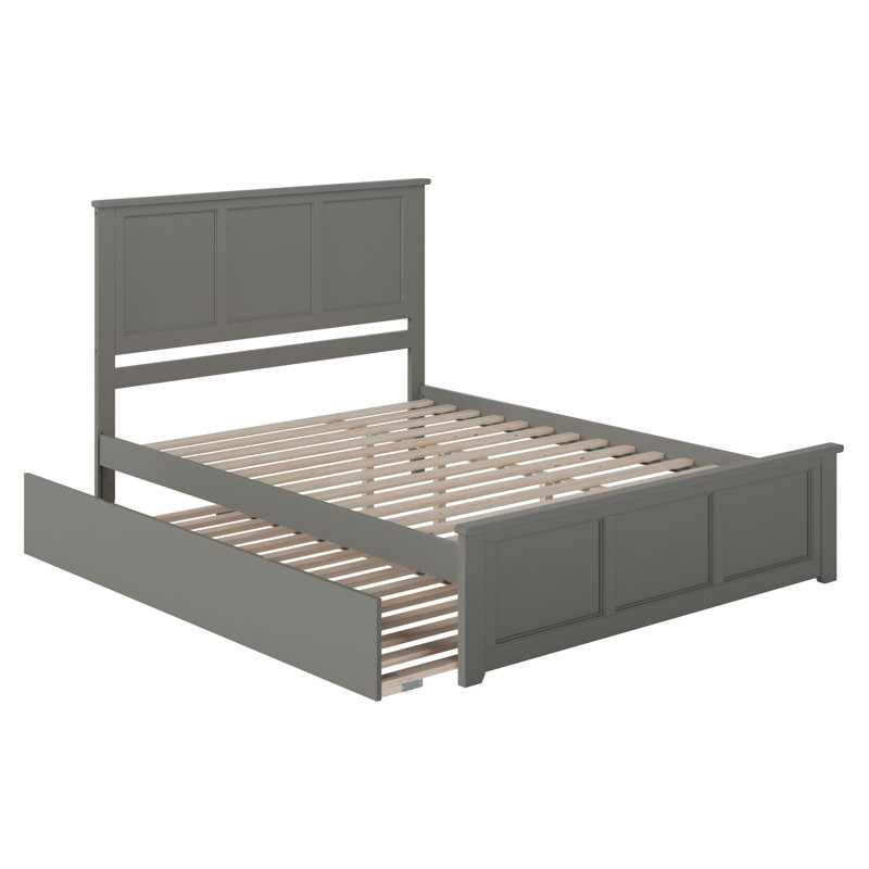 Corozon Solid Wood Platform Bed with Matching Footboard & Trundle