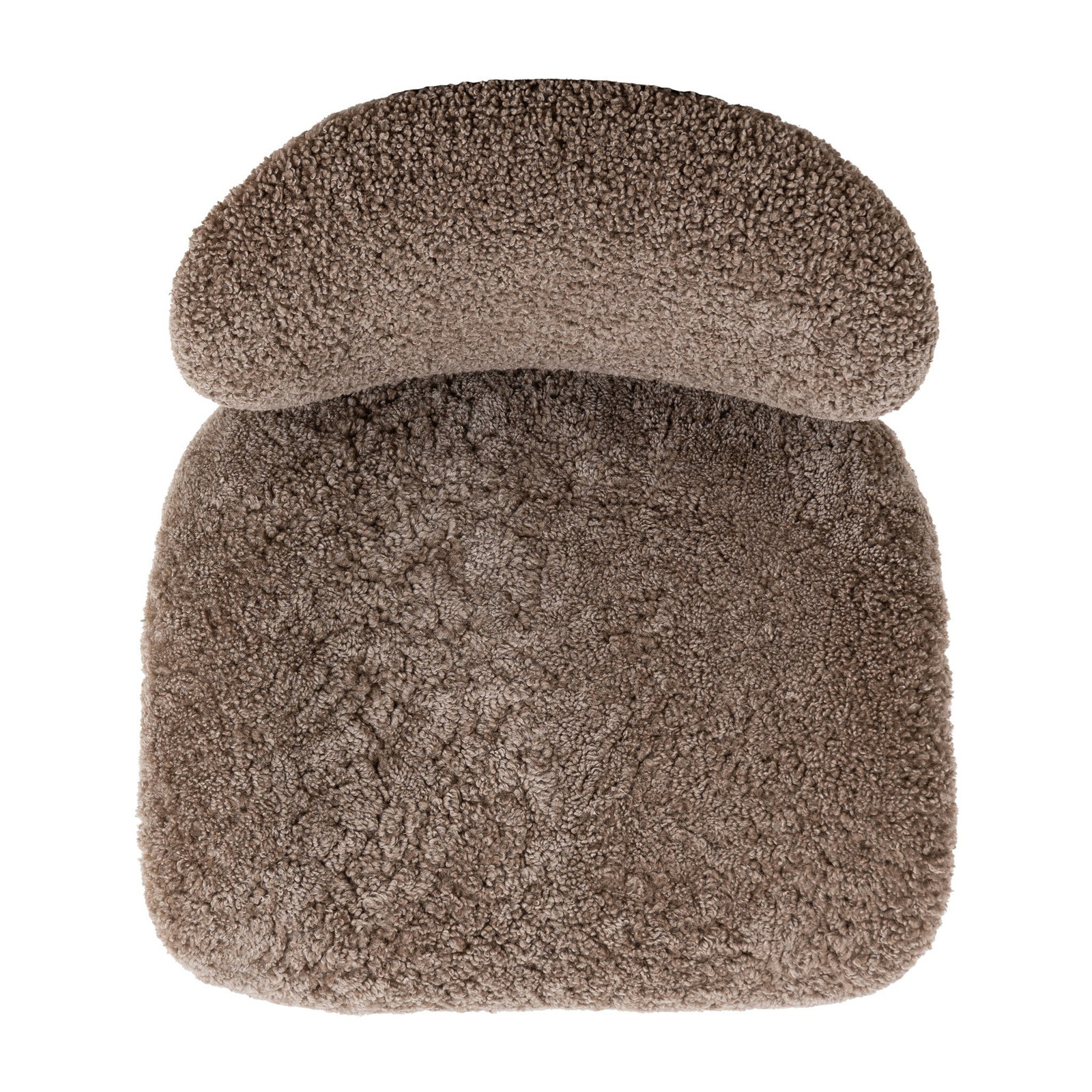 Oak Side Chair, Taupe Shearling, Vintage Ash