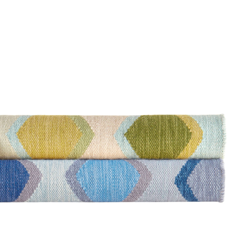 Safety Net Blue Handwoven Indoor/Outdoor Rug, Rectangle 6' x 9'