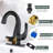 Single-Hole Single-handle Bathroom Faucet with Drain Assembly-64129680