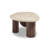 Modern Triangular Coffee Table With Three Legs, Metal Ball Feet And Bun Base Coffee Table For Living Room/Guest Room-120279458