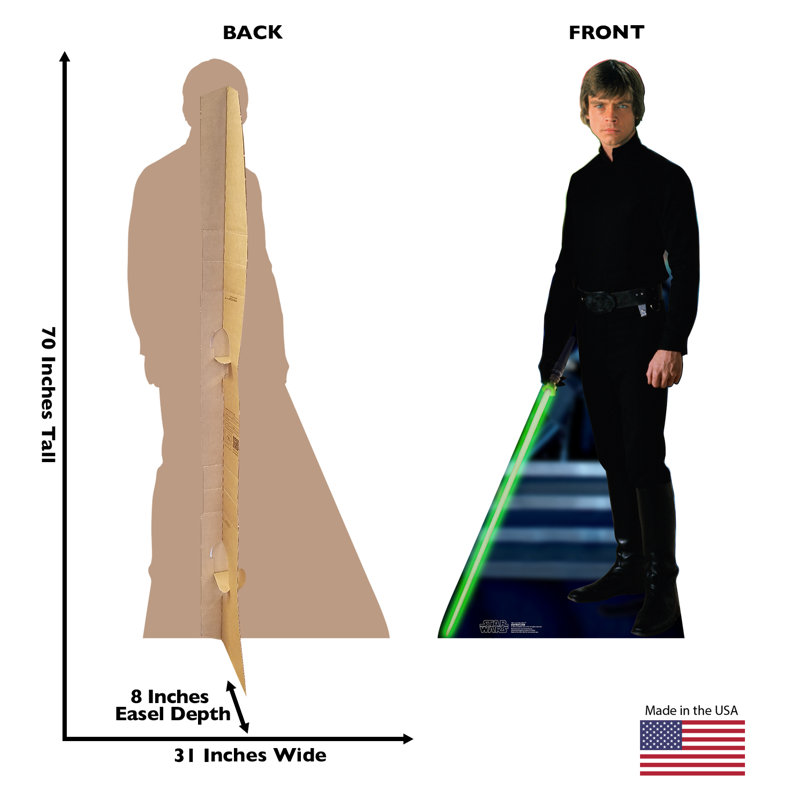 Luke Skywalker Star Wars 70" Cardboard Standee with Lightsaber