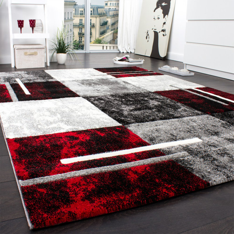 Maratha Checkered Indoor Rug, Rectangle 6'7" x 9'6"