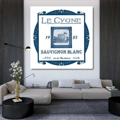 Lark Manor™ Vess, June Erica Gallery Wrapped Canvas Art Titled: Indigo Wine Labels VIII
