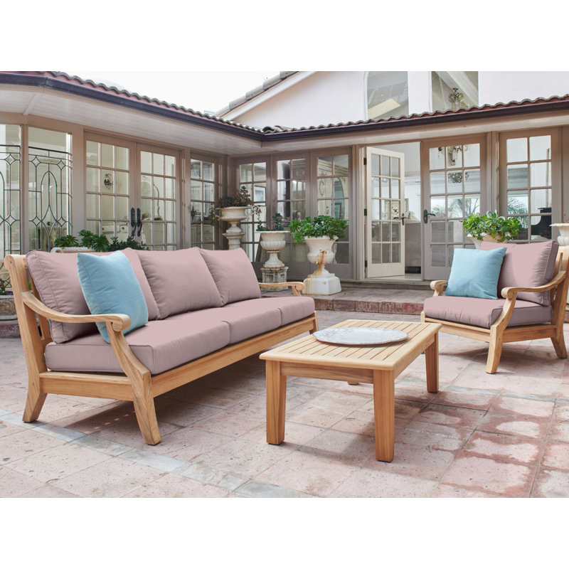 Outdoor 3 - Seat Patio Sofa, Sunbrella® Play Cameo
