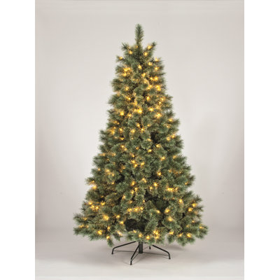 Lighted Artificial Spruce Christmas Tree