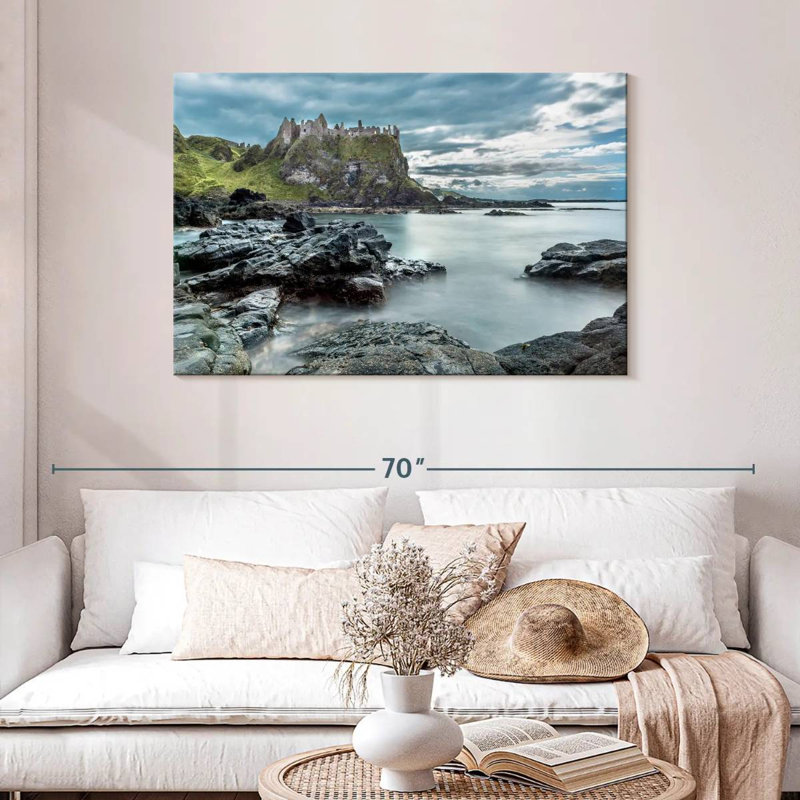 Ravi Irish Dunluce Castle, H 30 po x l 45 po