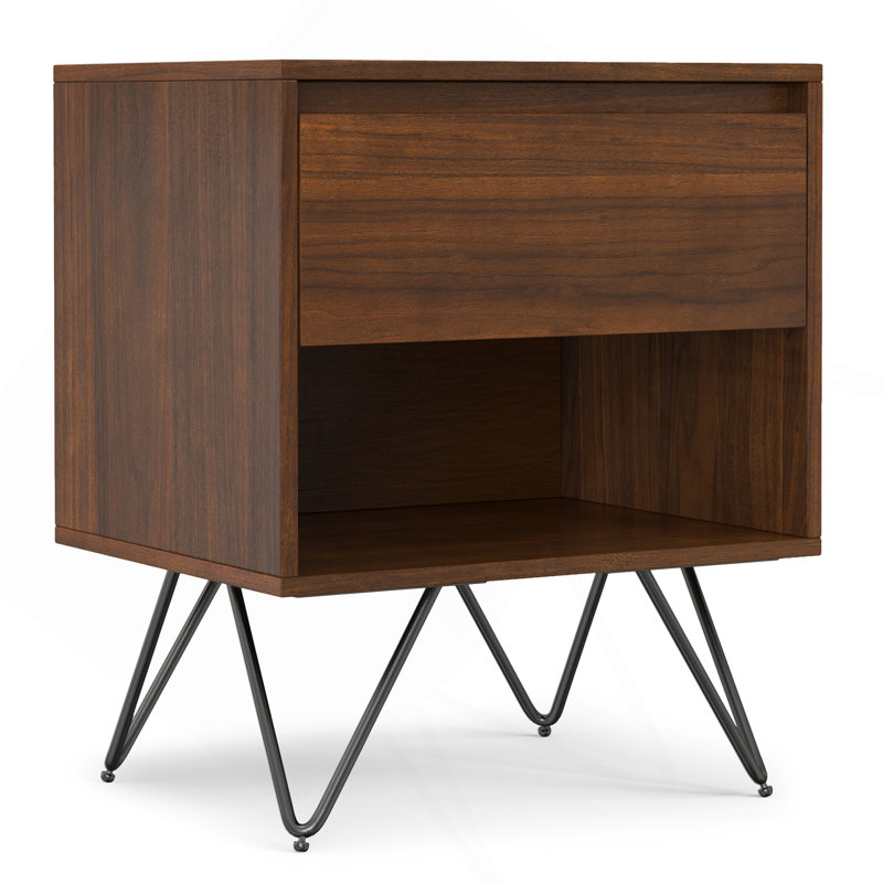 Table de chevet Hunter, Noyer