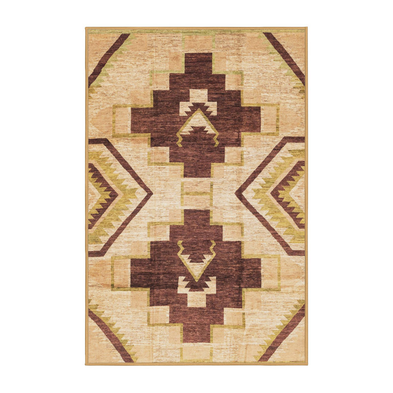 Tapis décoratif multicolore à motif abstrait, Rectangle 2 pi x 3 pi