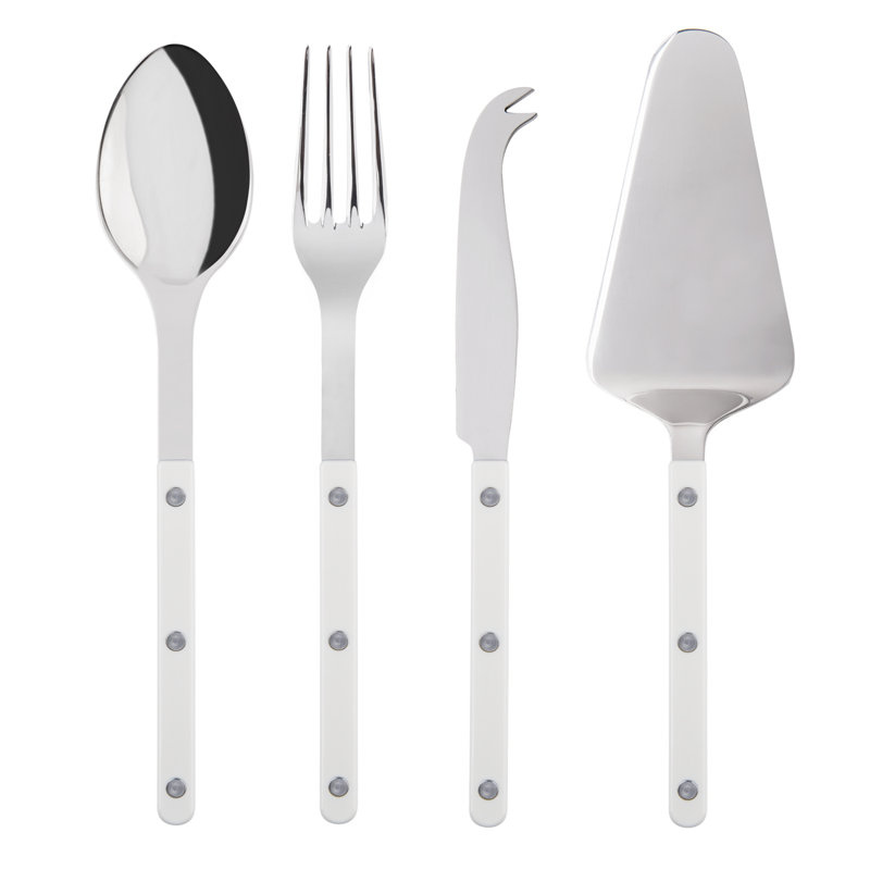 Bistrot Solid 4 - Piece Hostess Set, White
