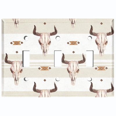 Animals 3 - Gang Toggle Light Switch Standard Wall Plate