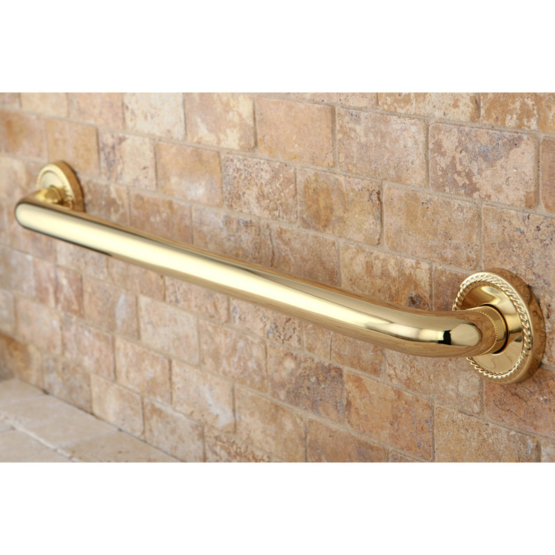 Barre d'appui de 1-1 / 4 pouce Kingston Brass Laurel, l 36 po, Laiton poli