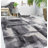 Alban Abstract Shag Charcoal Area Rug-139167303
