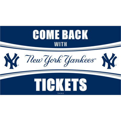 New York Yankees Come Back with Tickets PVC Trapper Mat 28 x 16