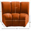 Chaise d'appoint modulaire Madeline, velours doux-1989885653