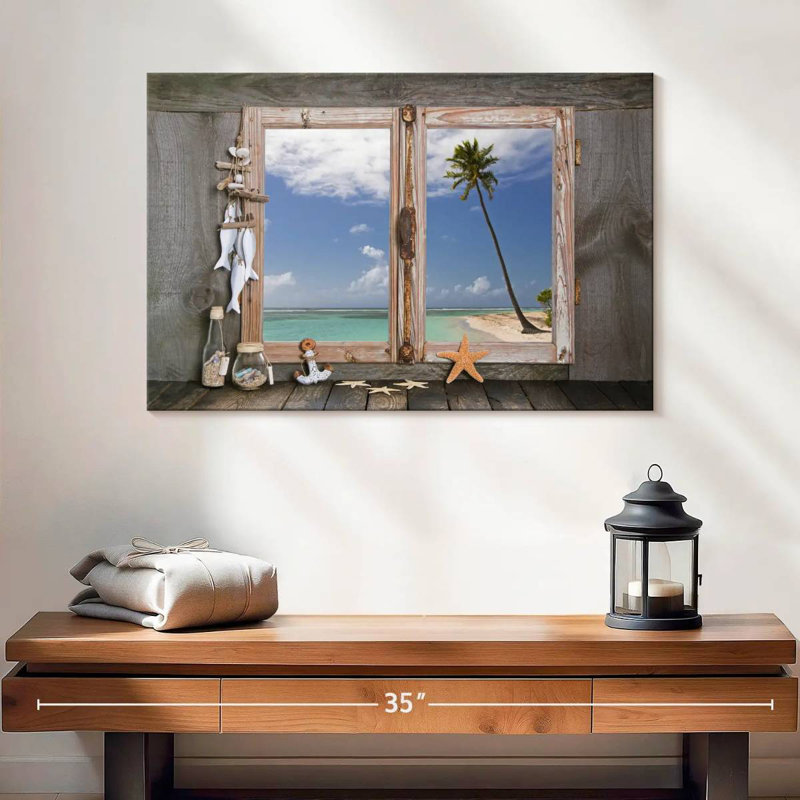 Lilie Nautical Themed Window, 16" H x 24" W