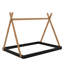Lit sur pied avec structure triangulaire
