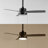 Arevik 42" 1-Light Modern 3-Speed Iron Height Adjustable Integrated LED Ceiling Fan with Pull Chains