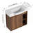 Space-Efficient Wall-Mounted Bathroom Vanity with Premium Features