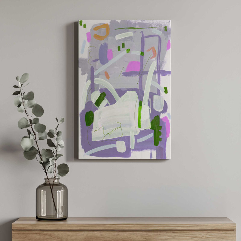 «Lavender Whimsy II» par Melissa Wang, reproduction d'art sur toile, H 18 po x l 12 po