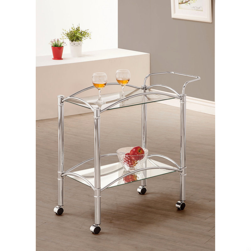 Chariot-bar 2 tablettes