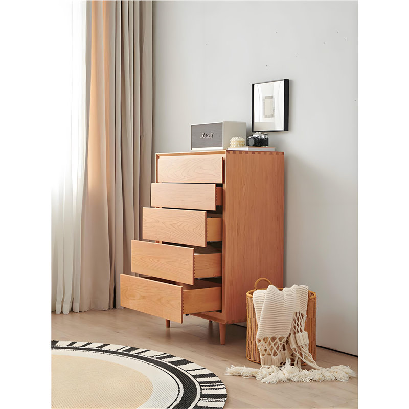 Commode décorative de coin et de mortaise à poignée en coin