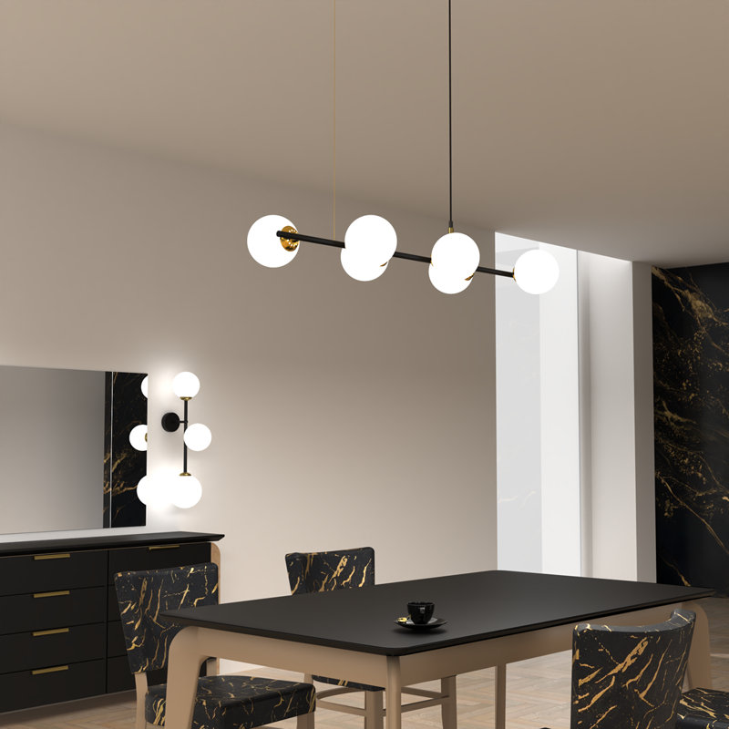 Pop 6 - Light Kitchen Island Pendant, 103cm H x 35cm W x 35cm D