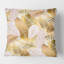 Coussin Golden Palm Leaves II - Mid-Century Modern-1548439196