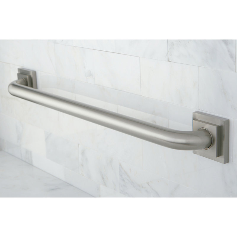 Kingston Brass Claremont 1-1/4 Inch O.D Grab Bar, 36" W, Brushed Nickel