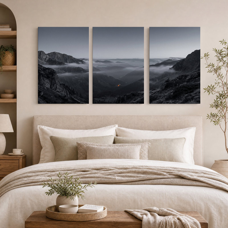 Misty Mountain Valley, 24"H x 16"W x 3pcs