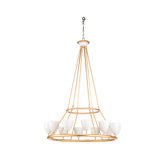 Frederick Cooper 12 - Light Unique Wagon Wheel Chandelier