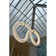 Light Alabaster Leather And Steel Organic Pendant Chandelier