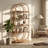 70.8" Modern 5-Tier Arched Bookcase