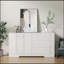 Buffet avec rangement, armoire de rangement moderne avec tiroir et portes, grand bar à café avec tablettes réglables pour la cuisine