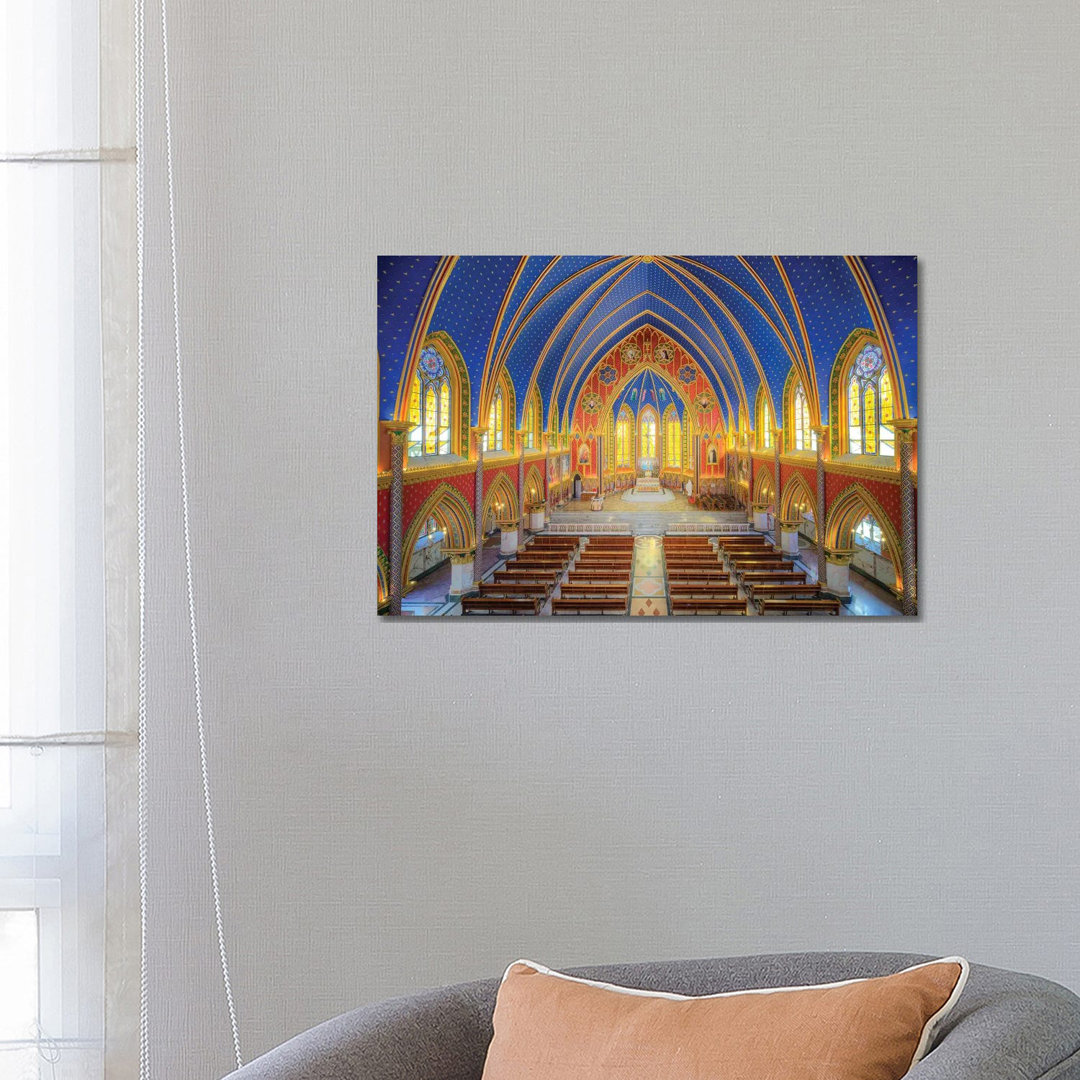 Interior Of The Cathedral I by Glauco Meneghelli - Wrapped Canvas Print