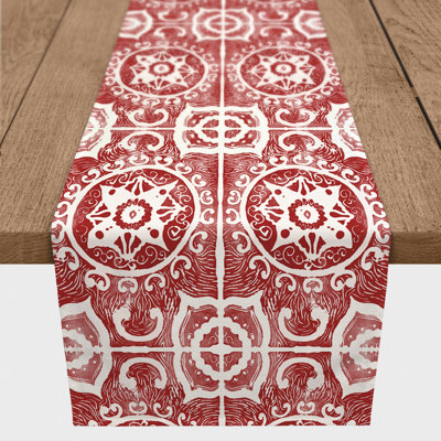 Berlene Rectangle Geometric Polyester Table Runner