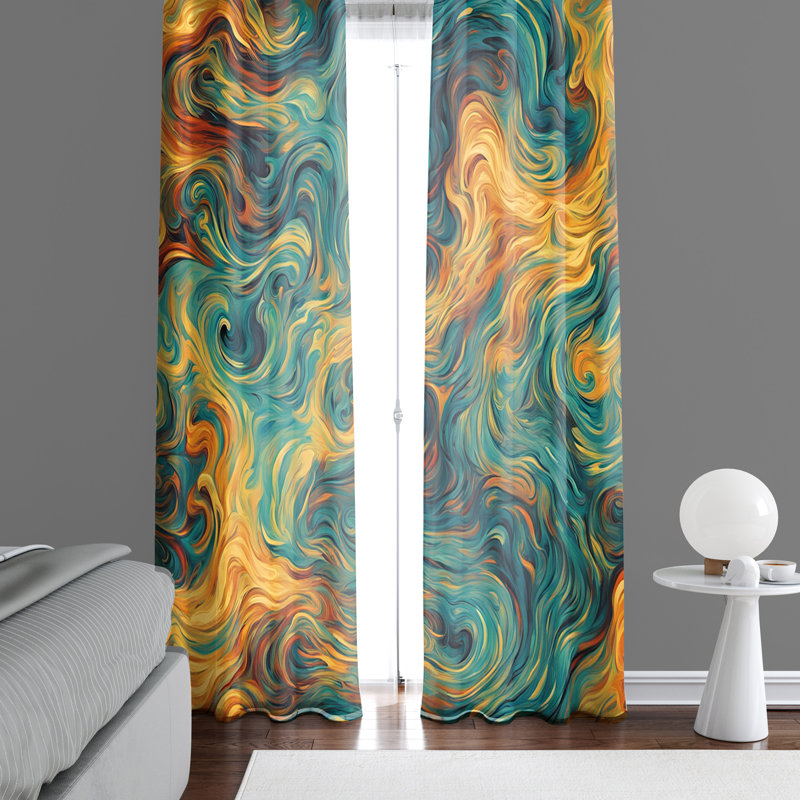 Paire de rideaux semi-transparents en polyester Fairhaven, L 40 po x L 82 po
