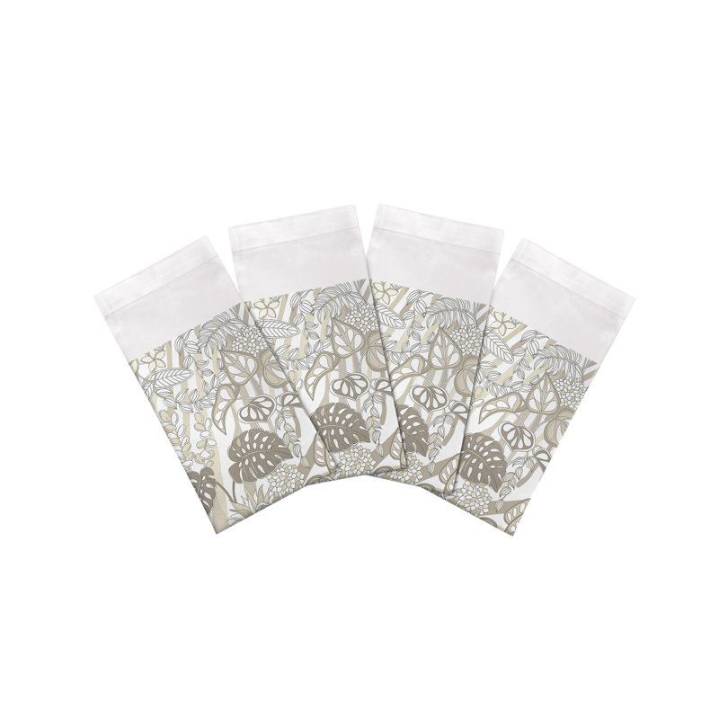 Sabi Jungle Cotton Sateen Dinner Napkins, Neutral