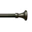 Tringle à rideaux simple ajustable 5/8 po étain-1182452489