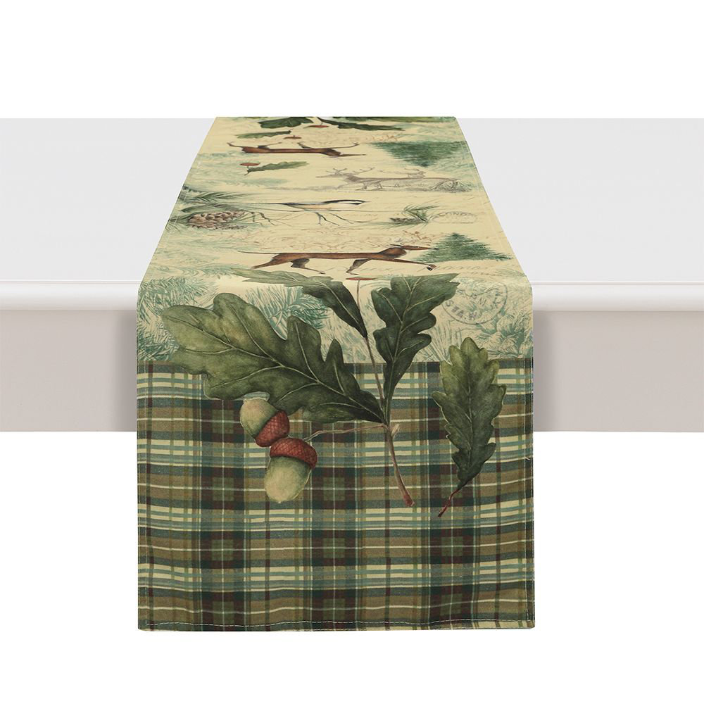 Woodland Forest Floral Christmas Table Runner Laural Home 