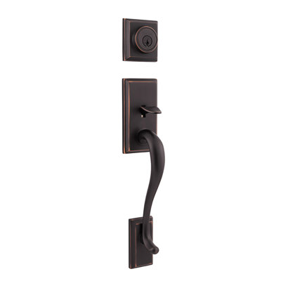 Hawthorne Exterior Portion Handleset with Single Cylinder Deadbolt (Interior Portion Sold Separately)
