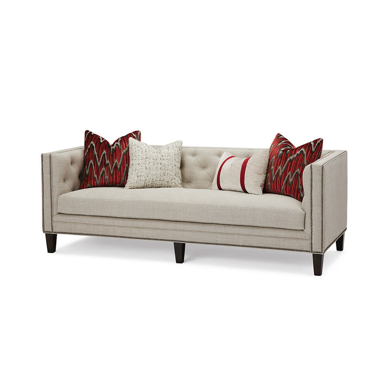 Dexter Sofa, Fog, Banks Zinnia