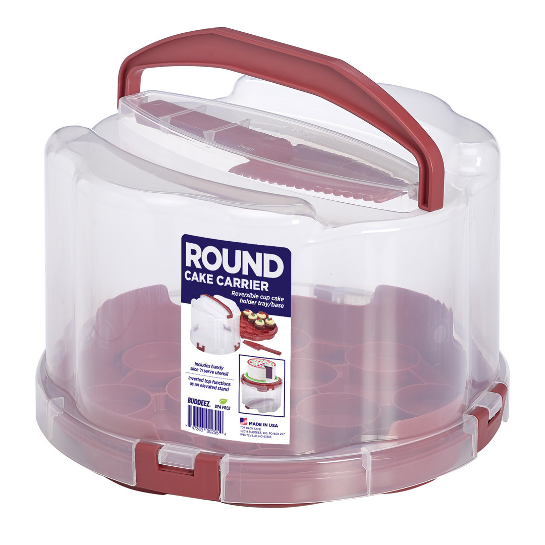 Buddeez Round Cake and Cupcake Server Buddeez