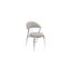 Chaise d'appoint Geneva en acier inoxydable gris