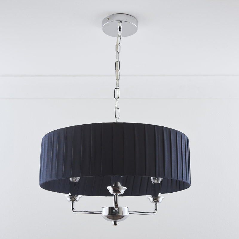 Peggy 3 - Light Drum Chandelier, Navy