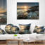 Coussin seascape de sydney avec un coussin de soleil vif-1843852443